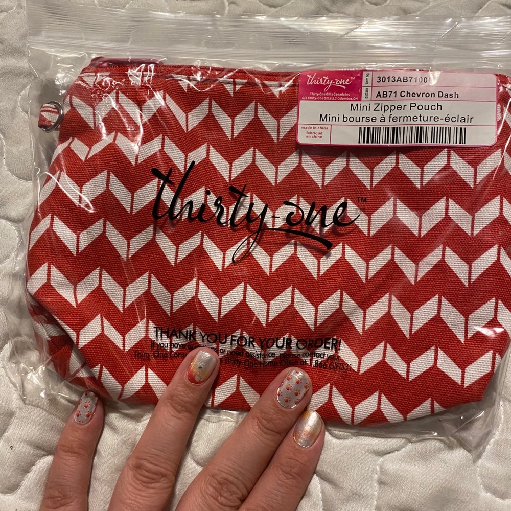 Thirty One Mini Zipper Pouch New
